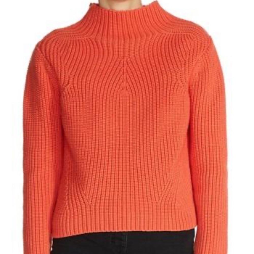Maje mock neck funnel sweater